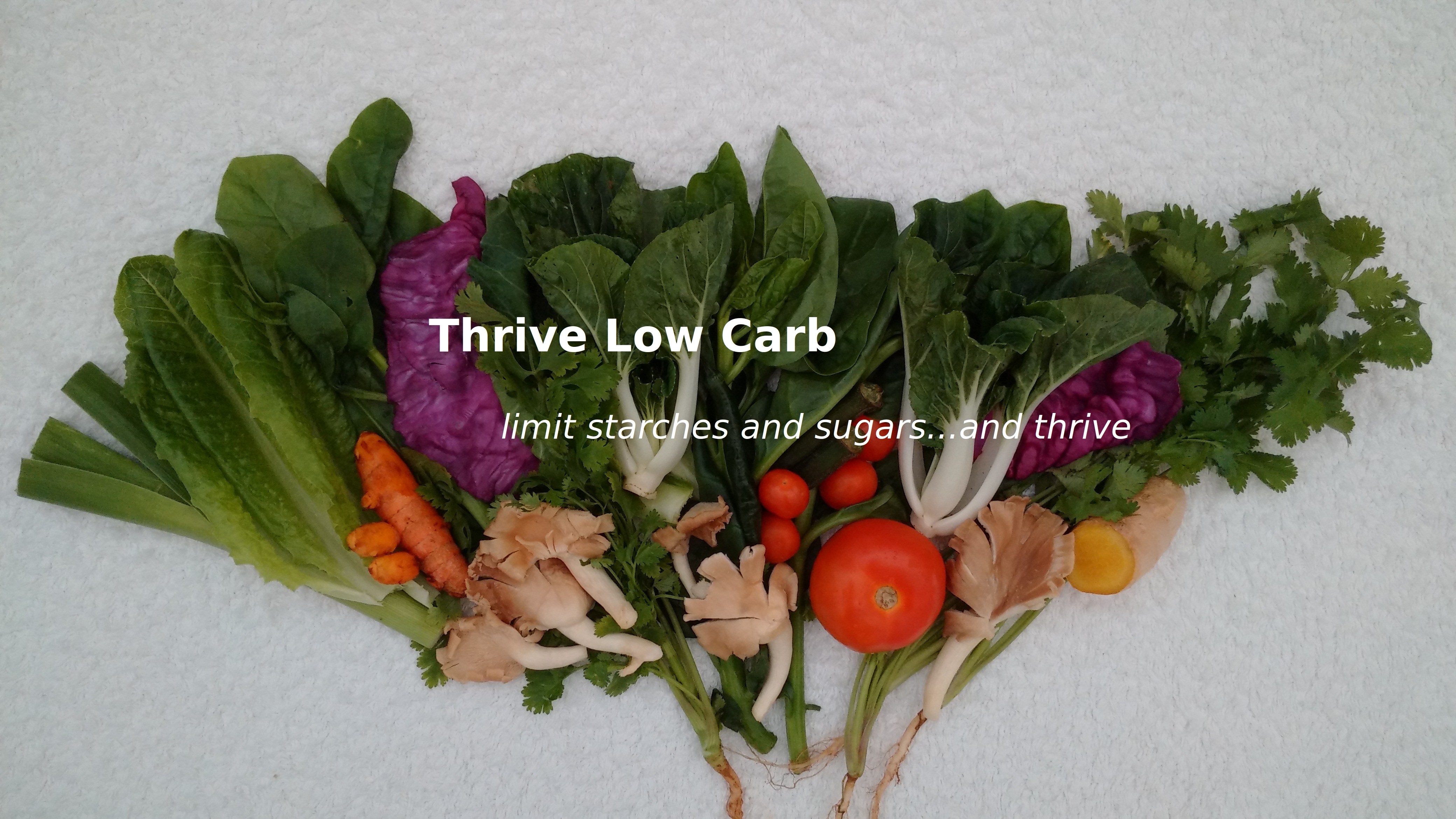 ThriveLowCarb.com. Limit starches and sugars...and thrive