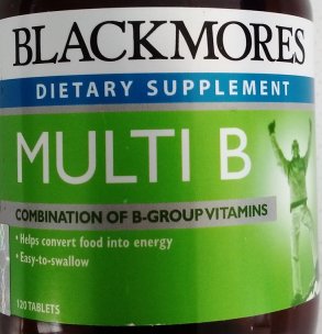 Blackmores vitamin B supplement on thrivelowcarb