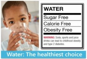 water is the healthiest drink graphic on thrivelowcarb.com